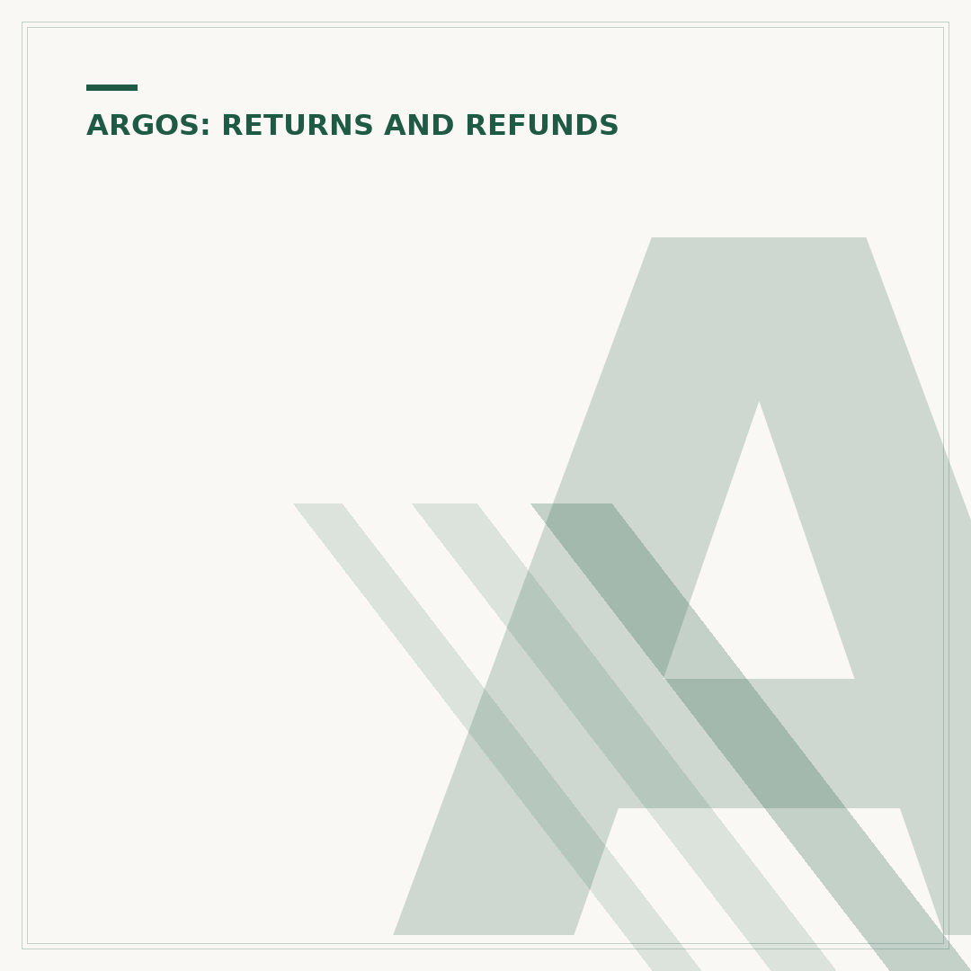 Argos Refund Time: What to Expect