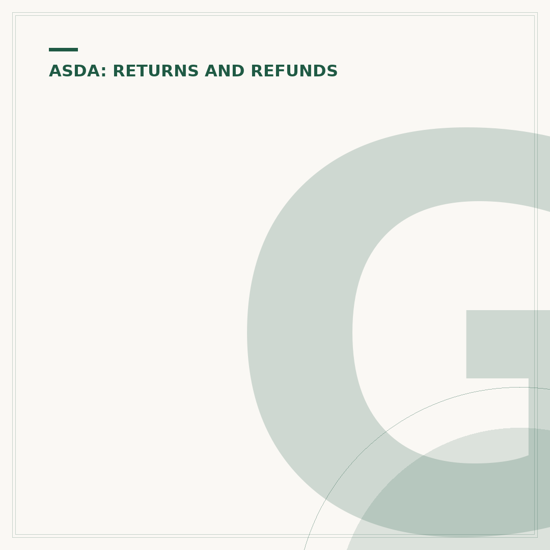 George at Asda Returns Policy Explained