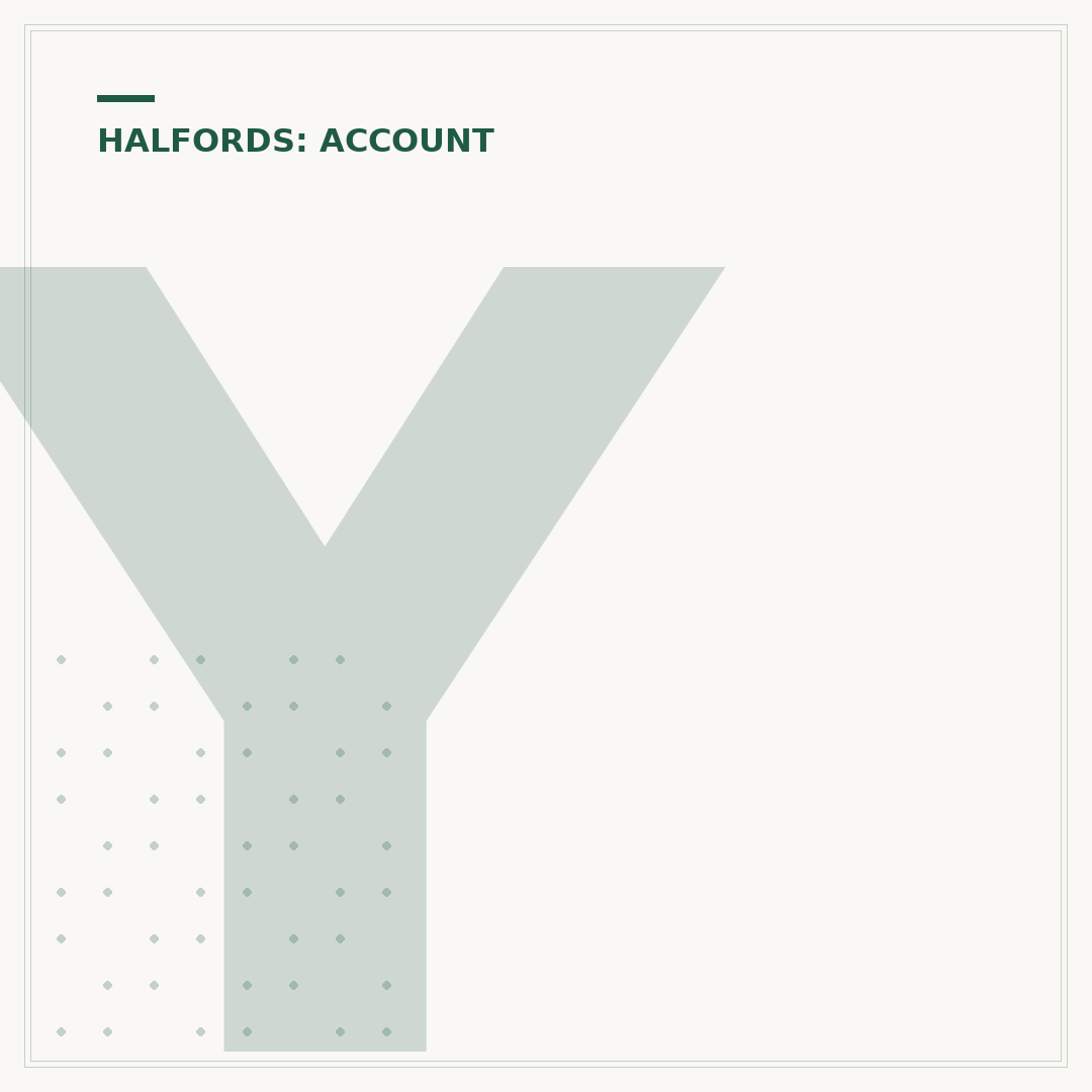 Your Halfords Account Explained