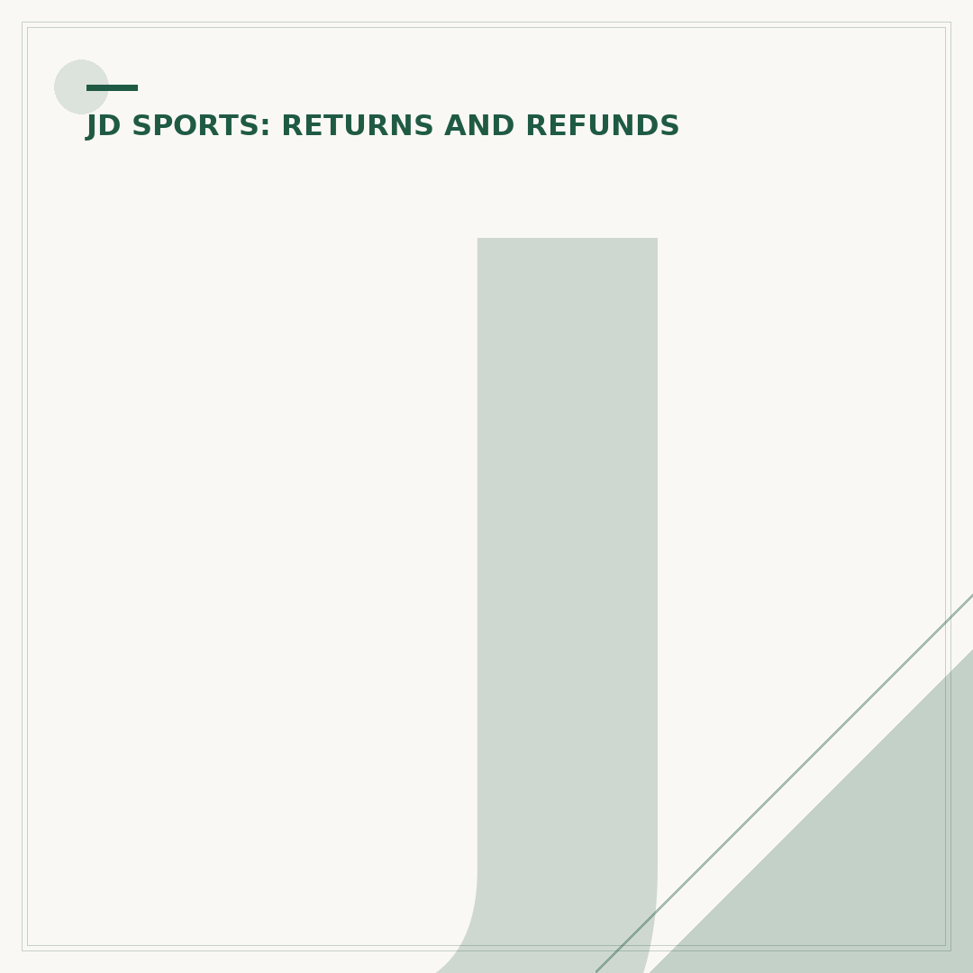 JD Sports Refund and Exchange Policy