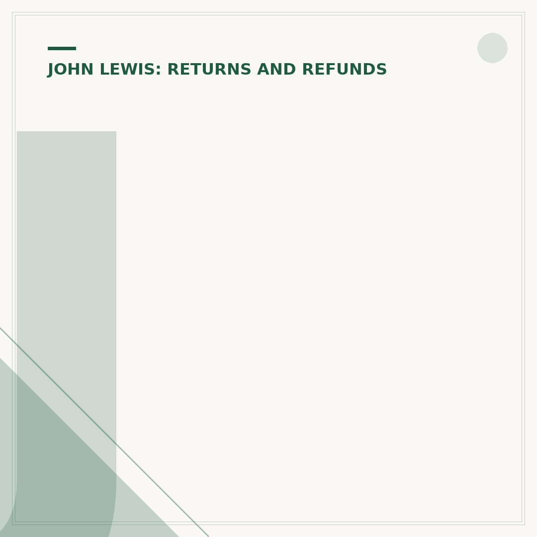 John Lewis Faulty Item: Your Rights and What to Do
