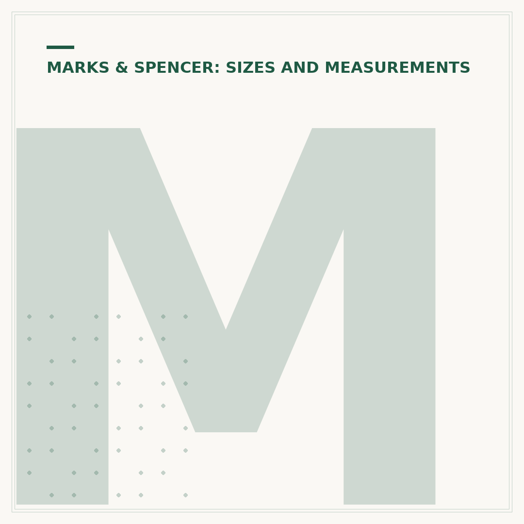 Marks and Spencer Clothes Size Guide Explained