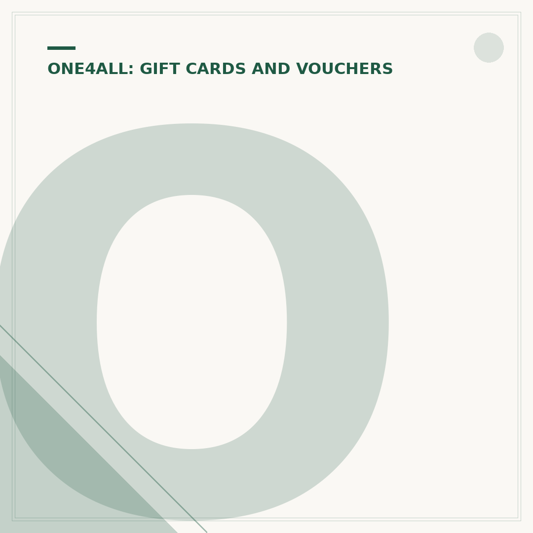 One4all Multi Store Gift Card: Where to Spend
