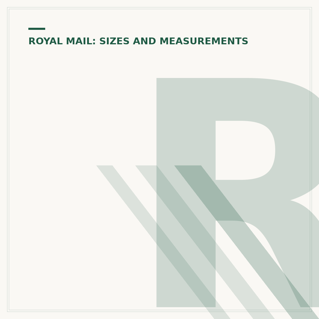 Royal Mail Letter Size: Dimensions & Posting Rules