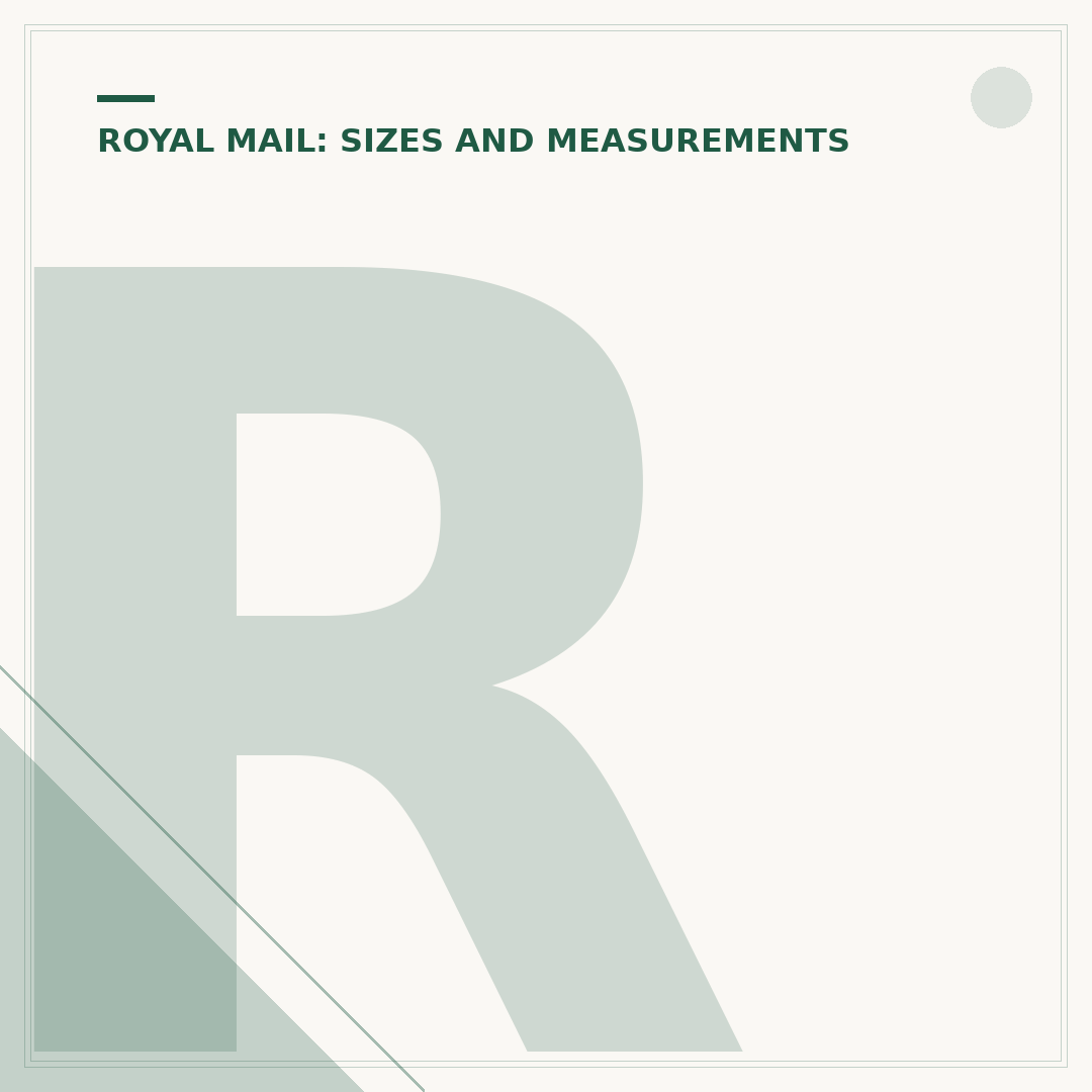 Royal Mail Size Guide: Parcels, Letters & Large Letters