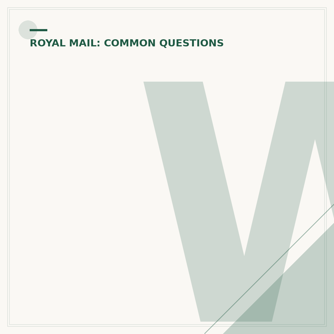 What are Royal Mail Working Days?