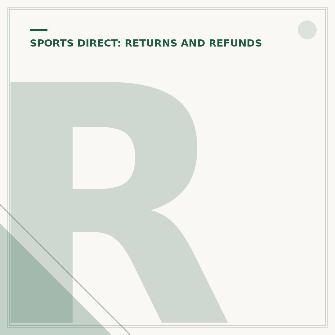Return Items Bought Online to a Sports Direct Store