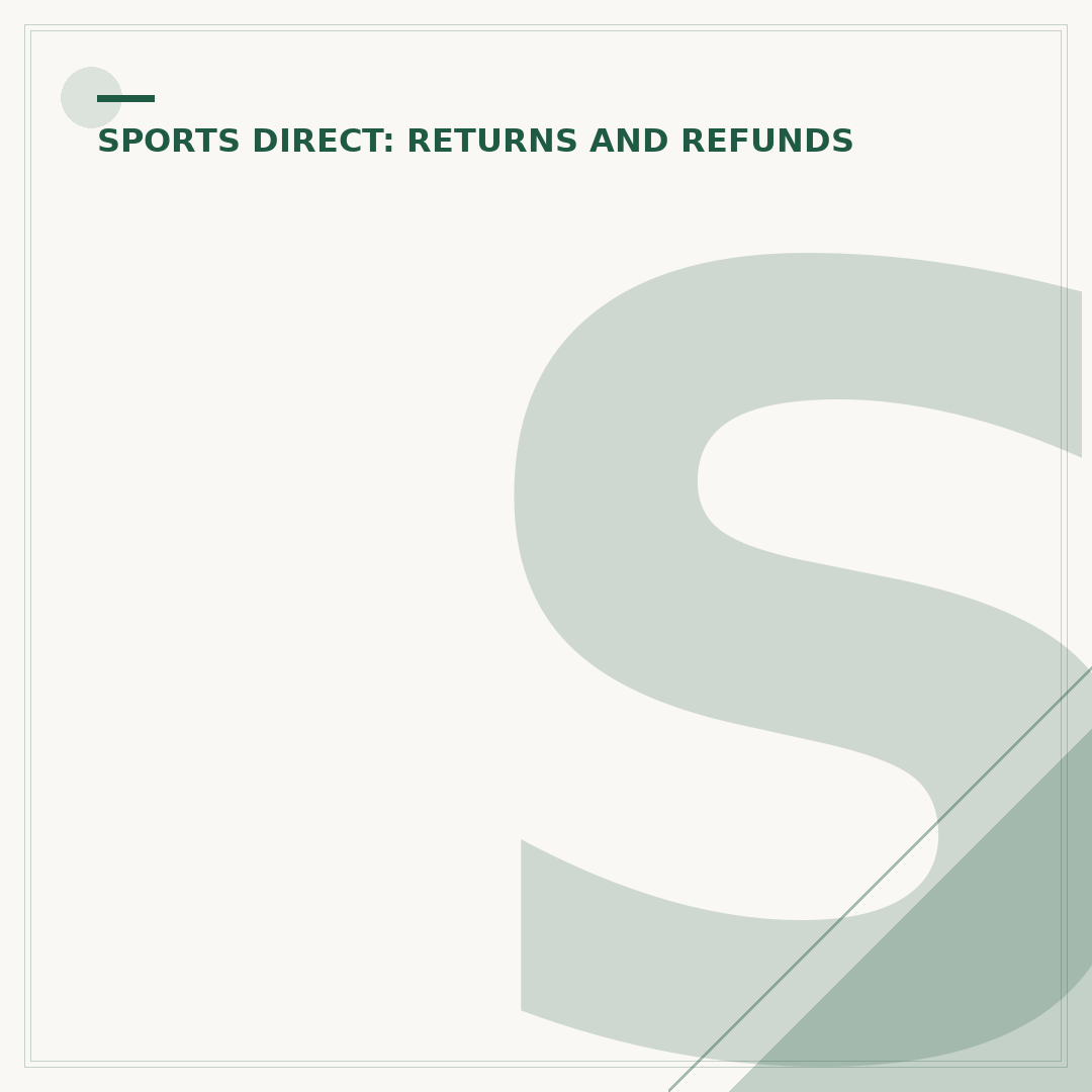 Sports Direct Returns