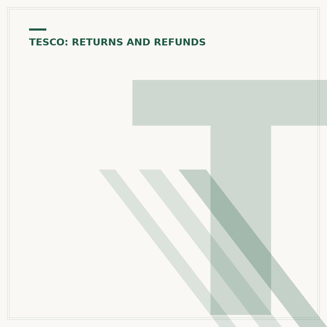Tesco Exchange Without a Receipt