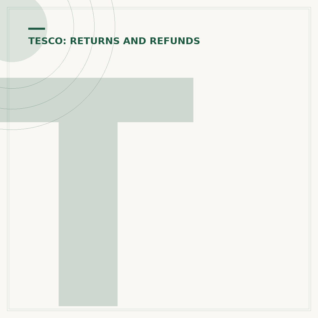 Tesco F&F Returns