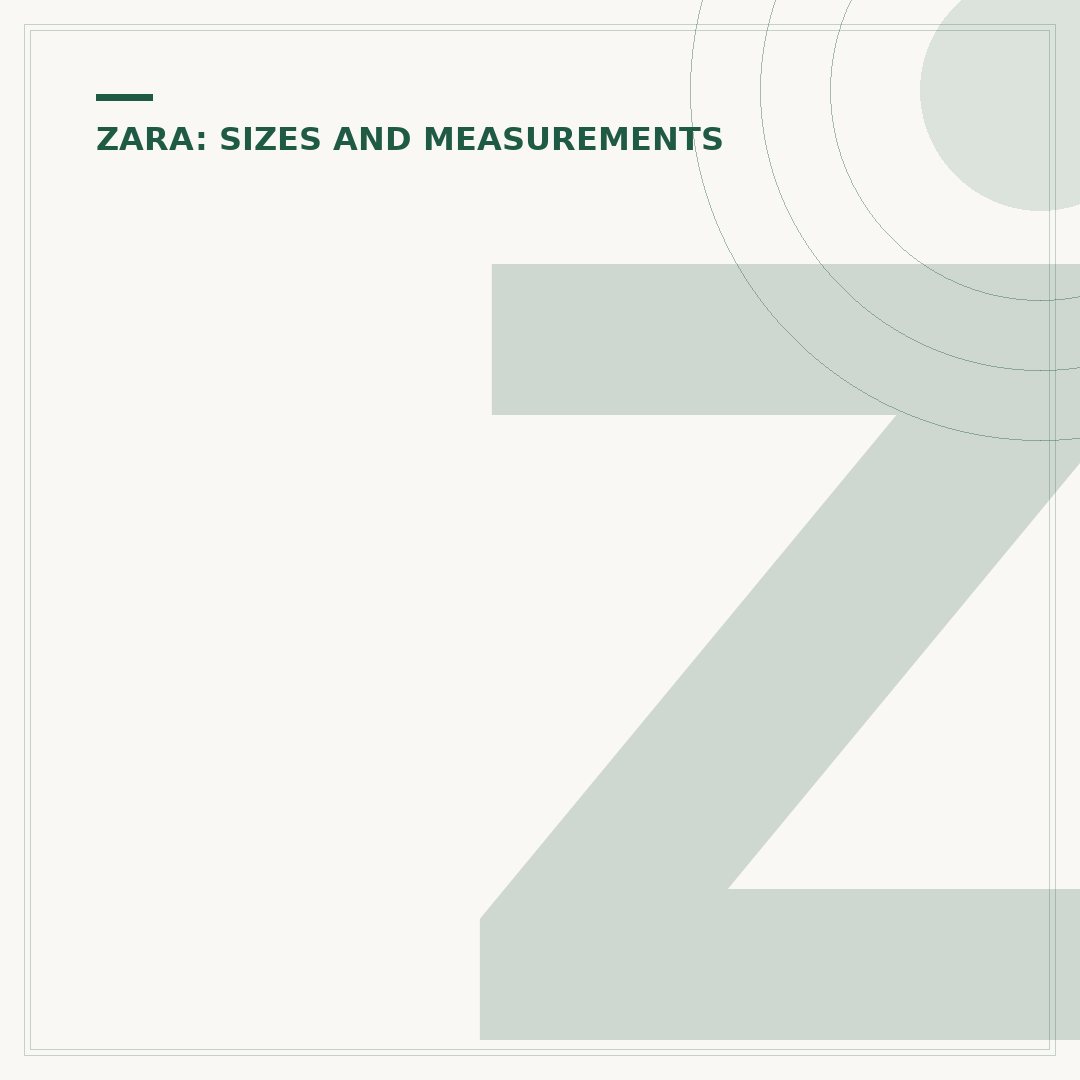 Zara Jeans Size Guide