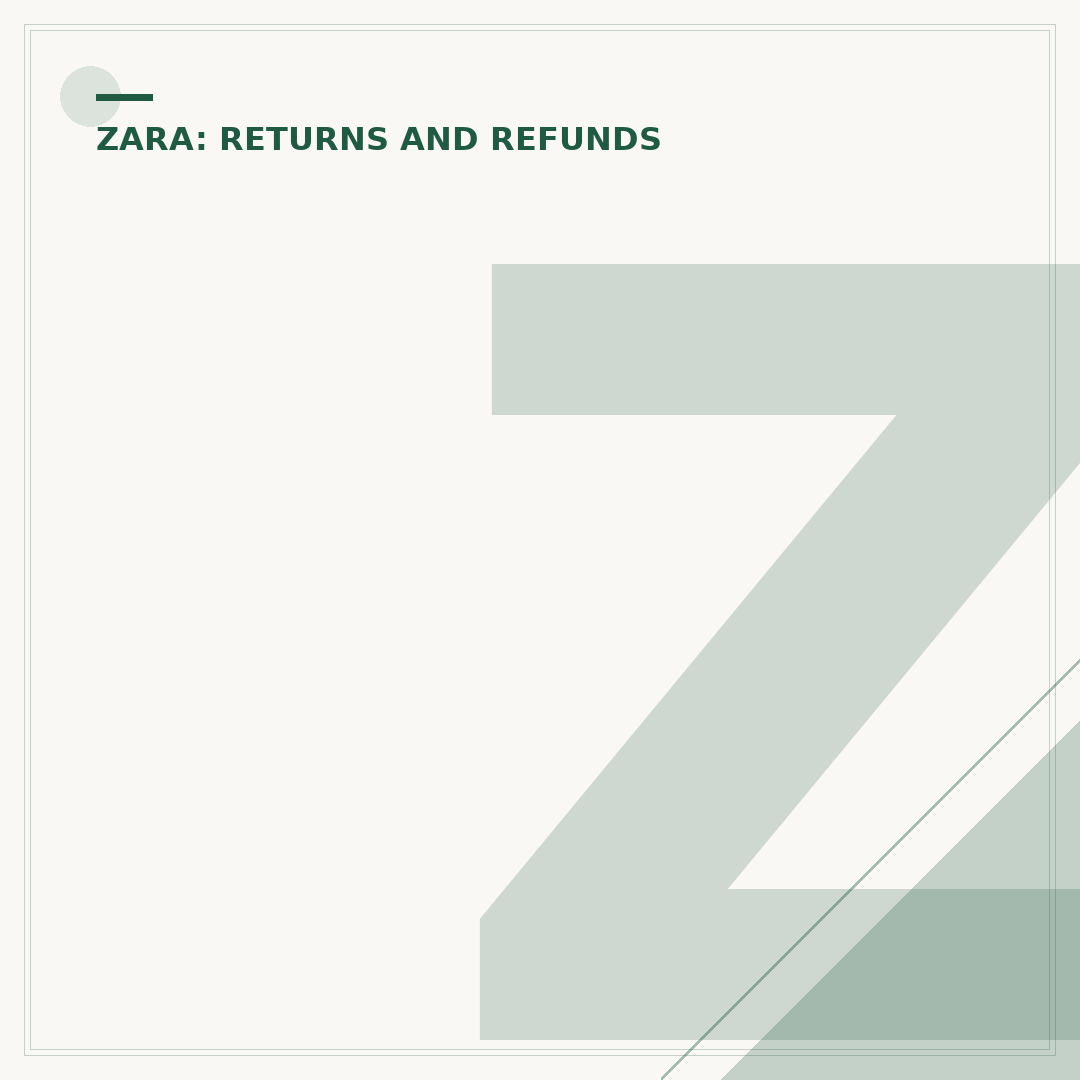 Zara Returns Policy: How to Make a Return