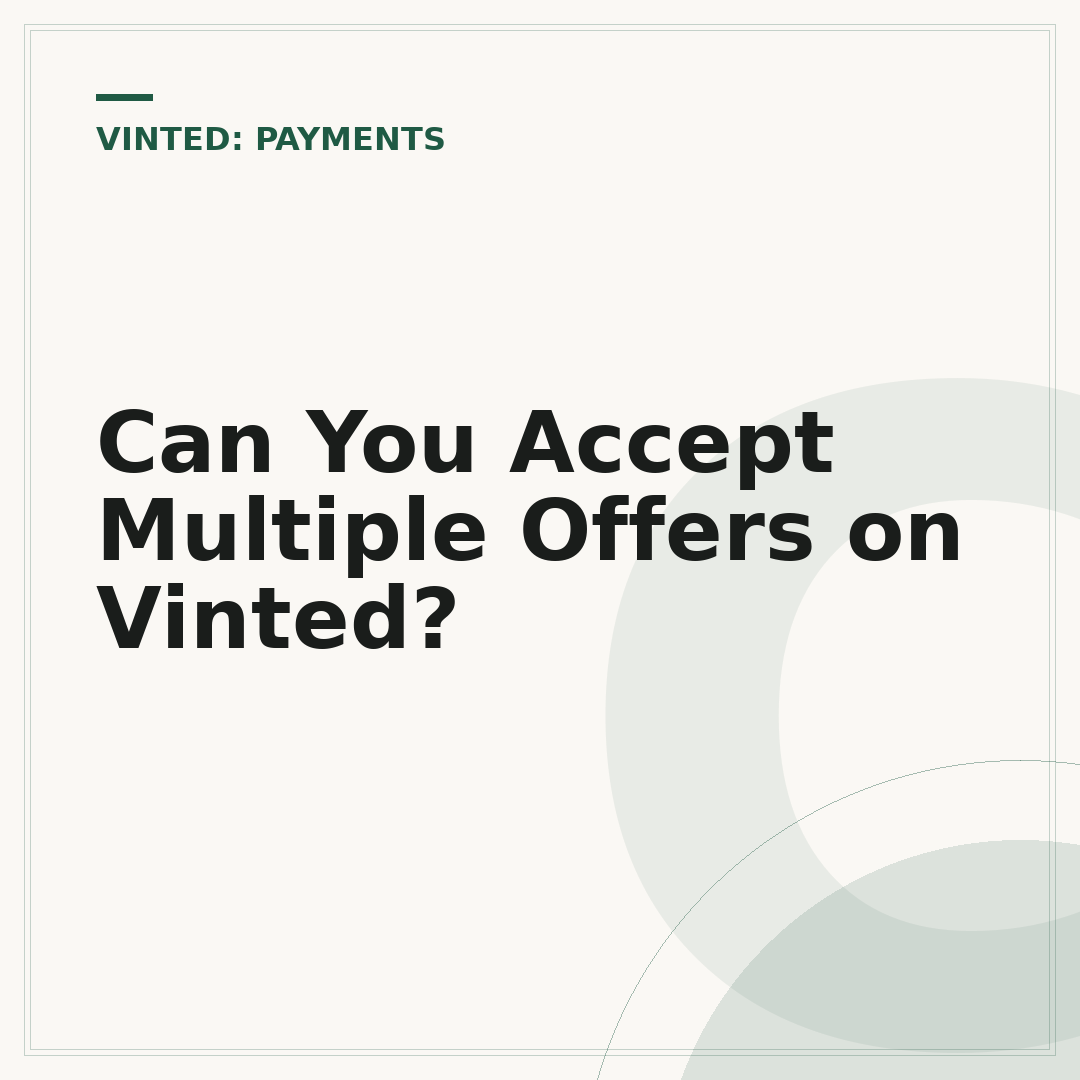 Can You Accept Multiple Offers on Vinted?