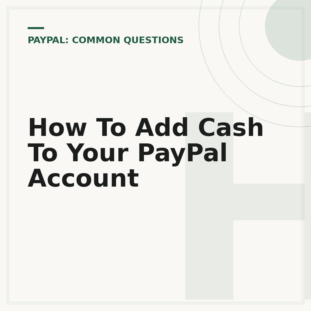 How To Add Cash To Your PayPal Account