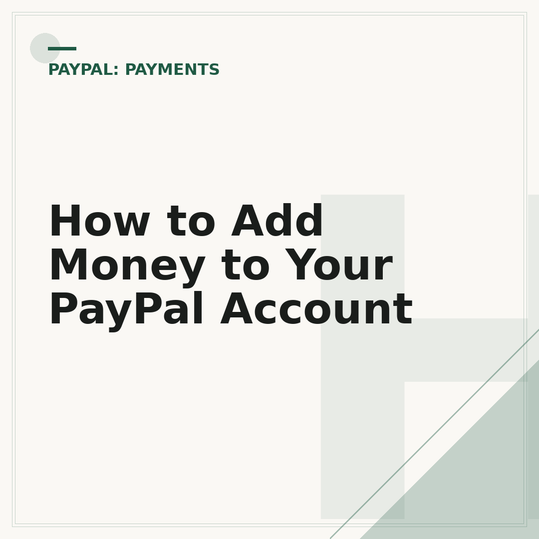 How to Add Money to Your PayPal Account