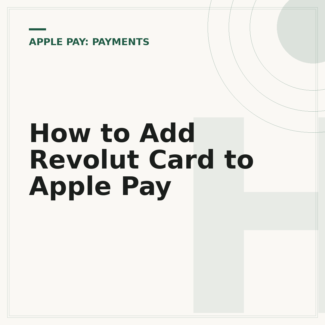 How to Add Revolut Card to Apple Pay