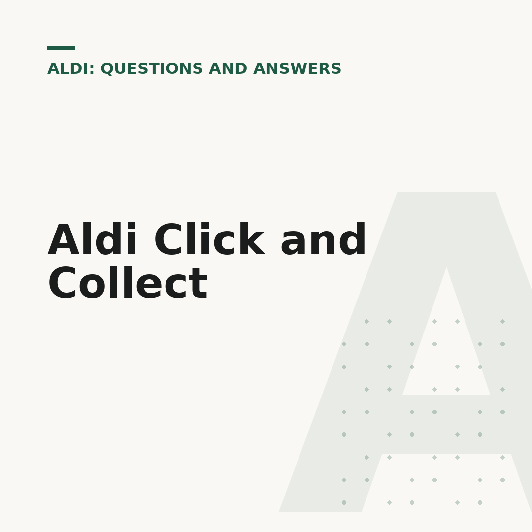 Aldi Click and Collect