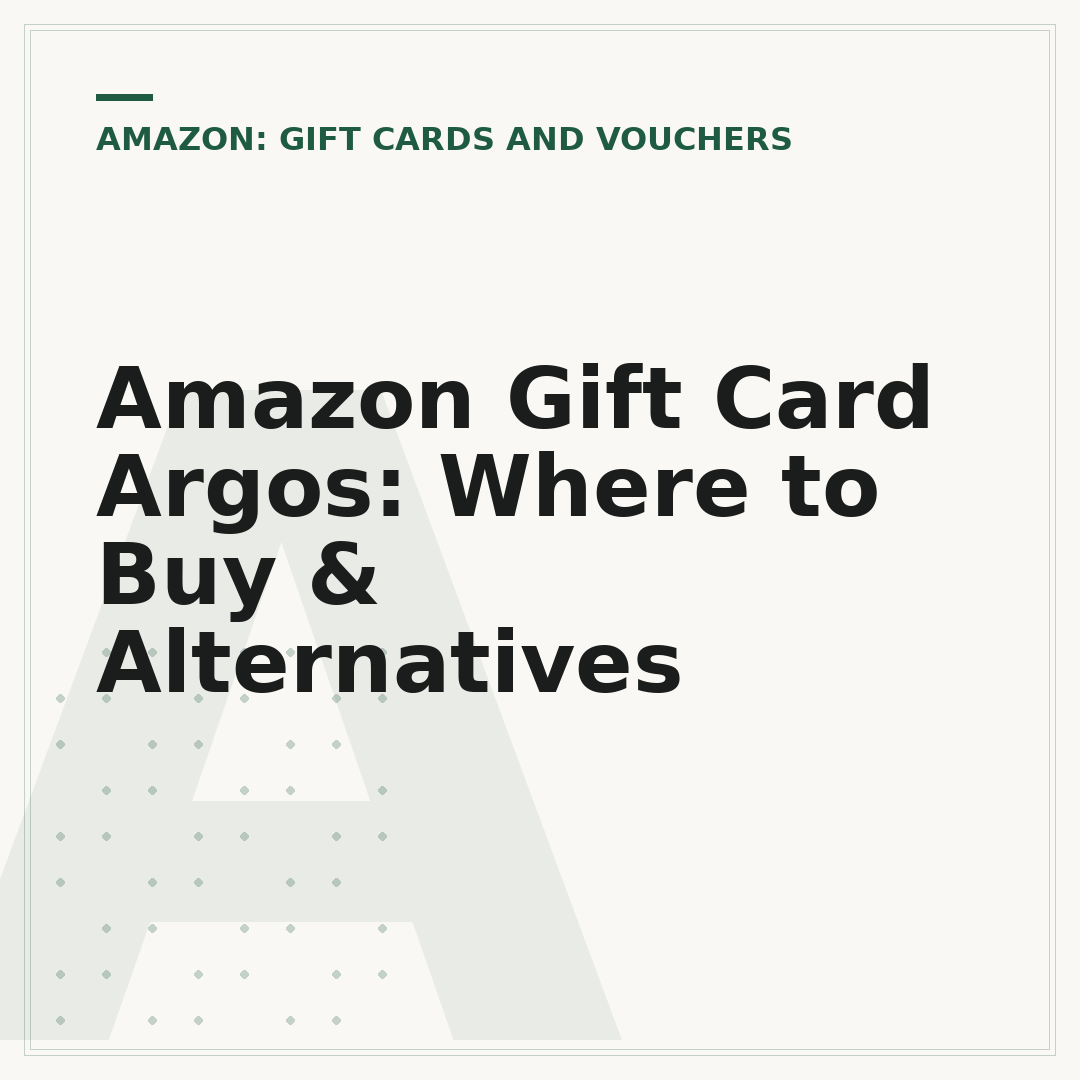 Amazon Gift Card Argos: Where to Buy & Alternatives