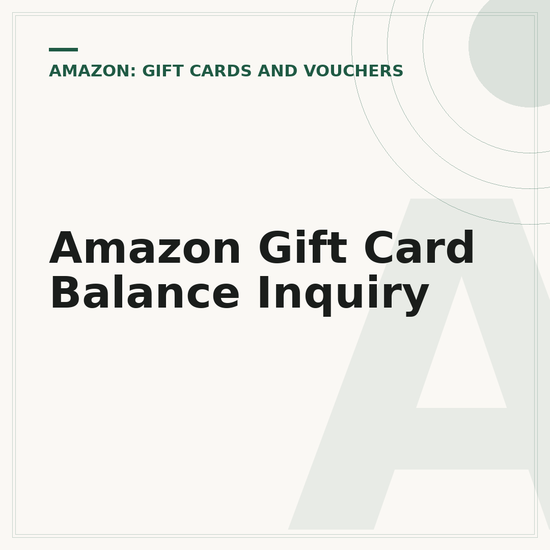 Amazon Gift Card Balance Inquiry