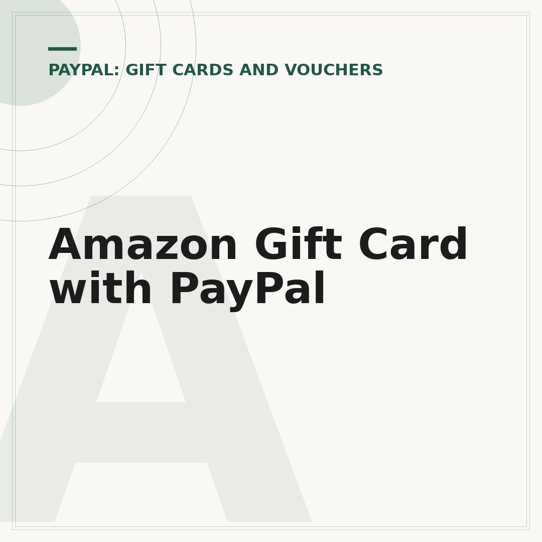Amazon Gift Card with PayPal