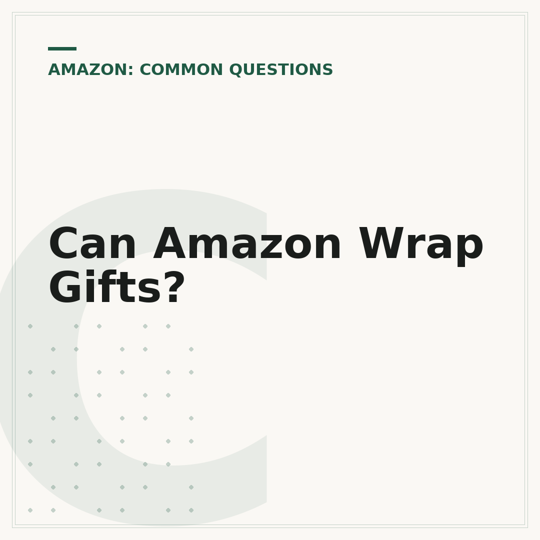 Can Amazon Wrap Gifts?