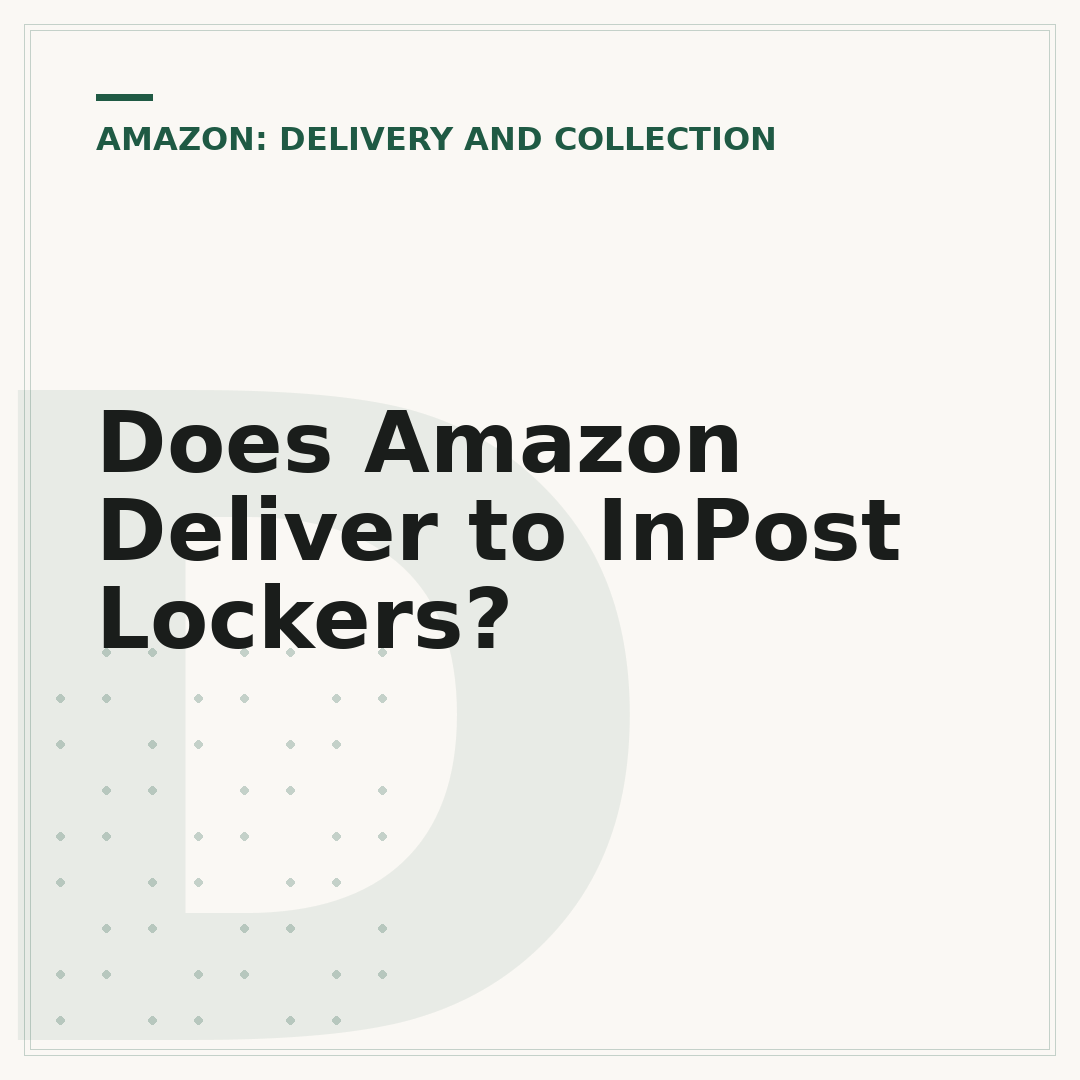 Does Amazon Deliver to InPost Lockers?