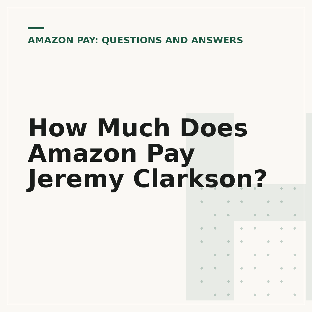 How Much Does Amazon Pay Jeremy Clarkson?
