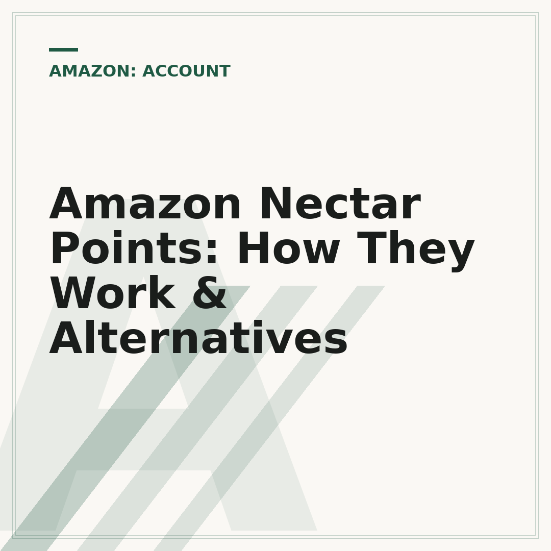 Amazon Nectar Points: How They Work & Alternatives