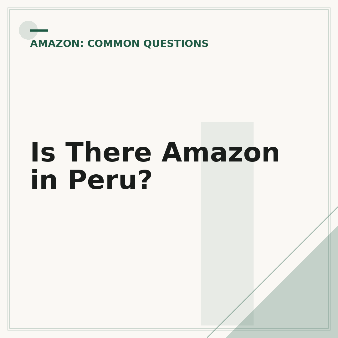 Is There Amazon in Peru?