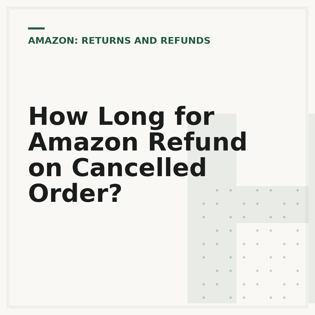 How Long for Amazon Refund on Cancelled Order?