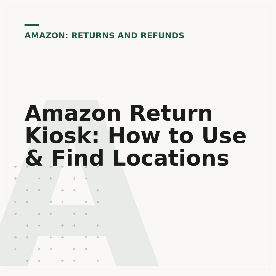 Amazon Return Kiosk: How to Use & Find Locations