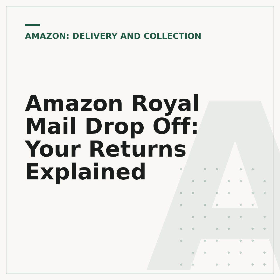 Amazon Royal Mail Drop Off: Your Returns Explained