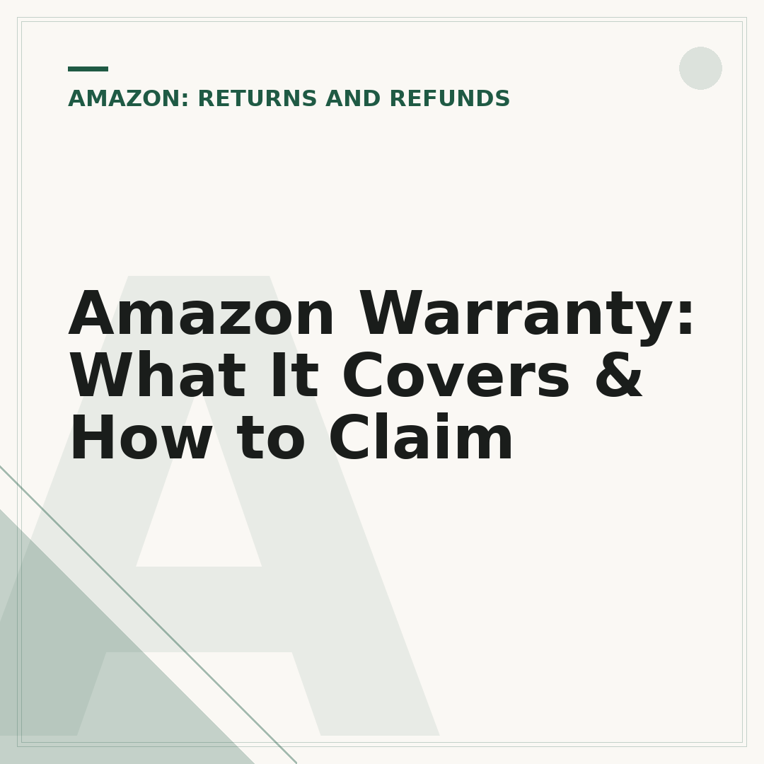 Amazon Warranty: What It Covers & How to Claim