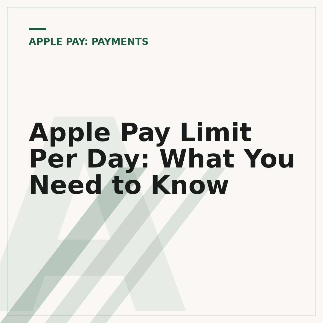 Apple Pay Limit Per Day: What You Need to Know