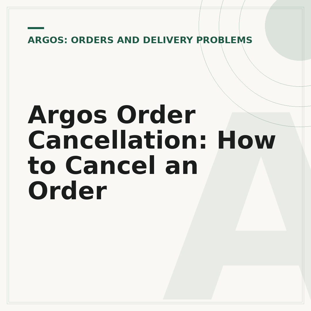 Argos Order Cancellation: How to Cancel an Order