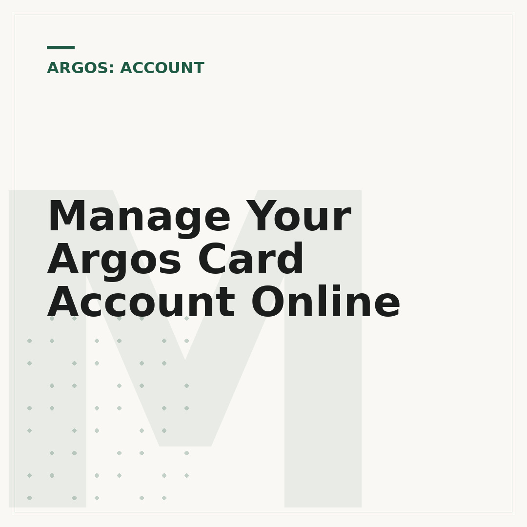 Manage Your Argos Card Account Online