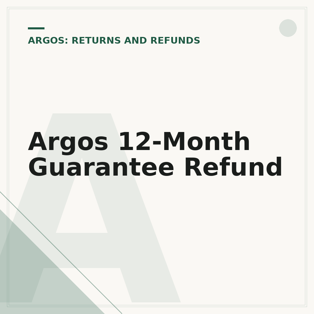 Argos 12-Month Guarantee Refund
