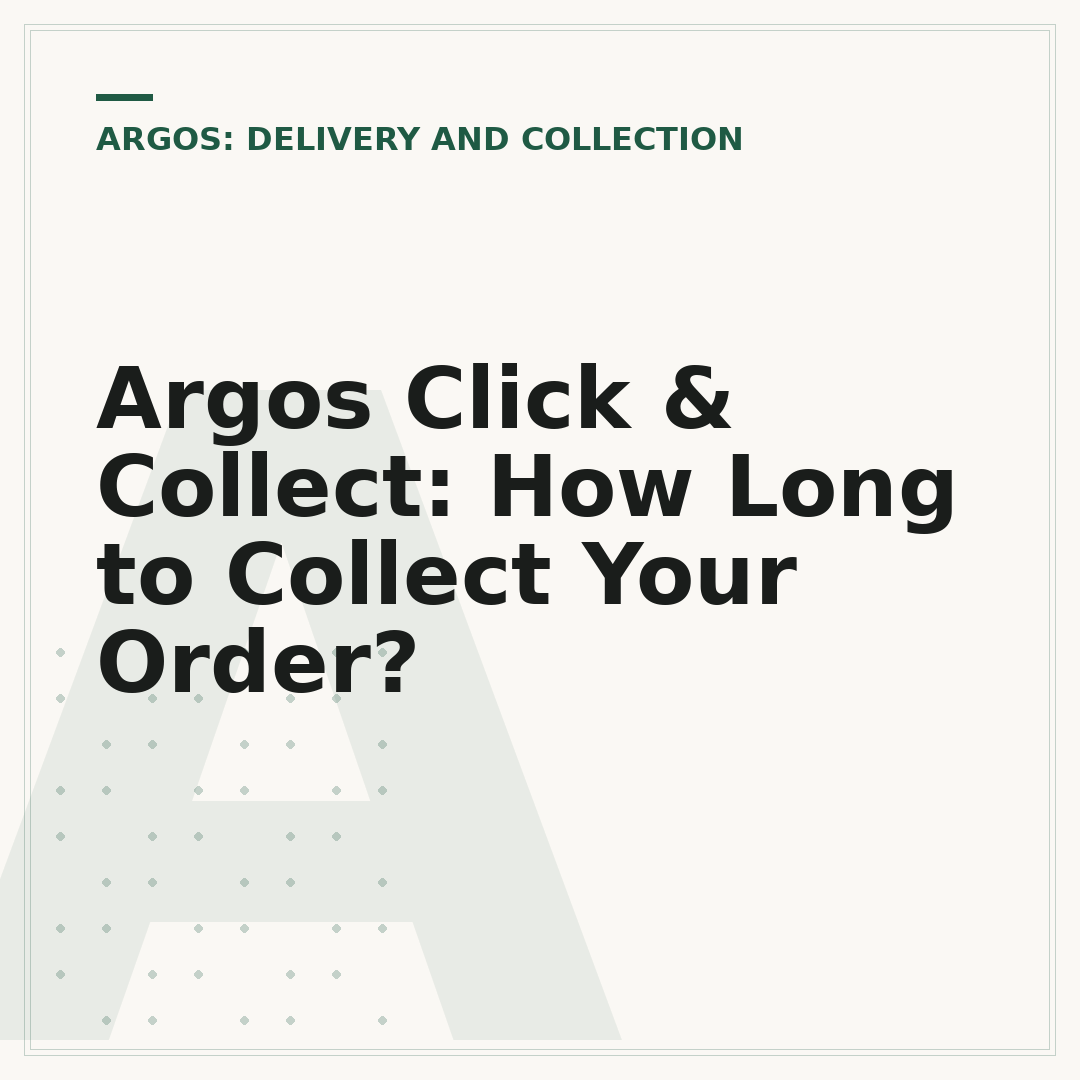 Argos Click & Collect: How Long to Collect Your Order?
