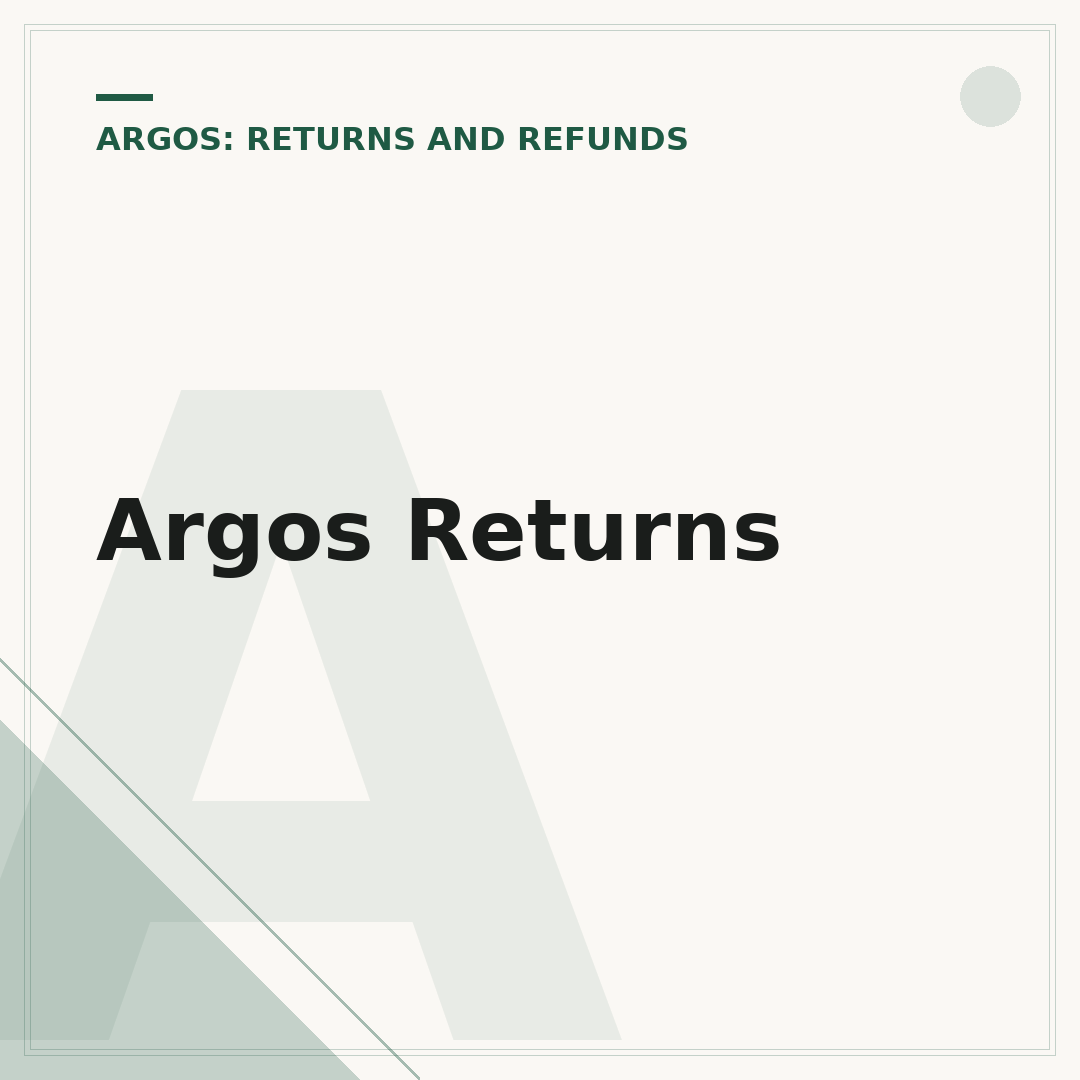 Argos Returns