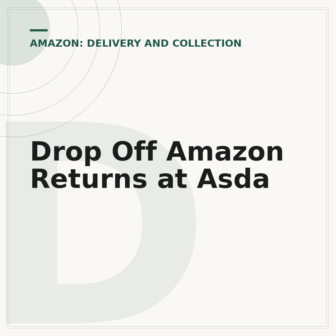 Drop Off Amazon Returns at Asda