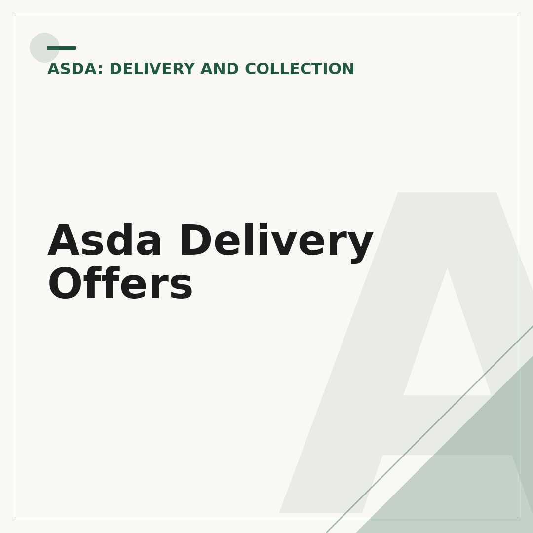 Asda Delivery Offers
