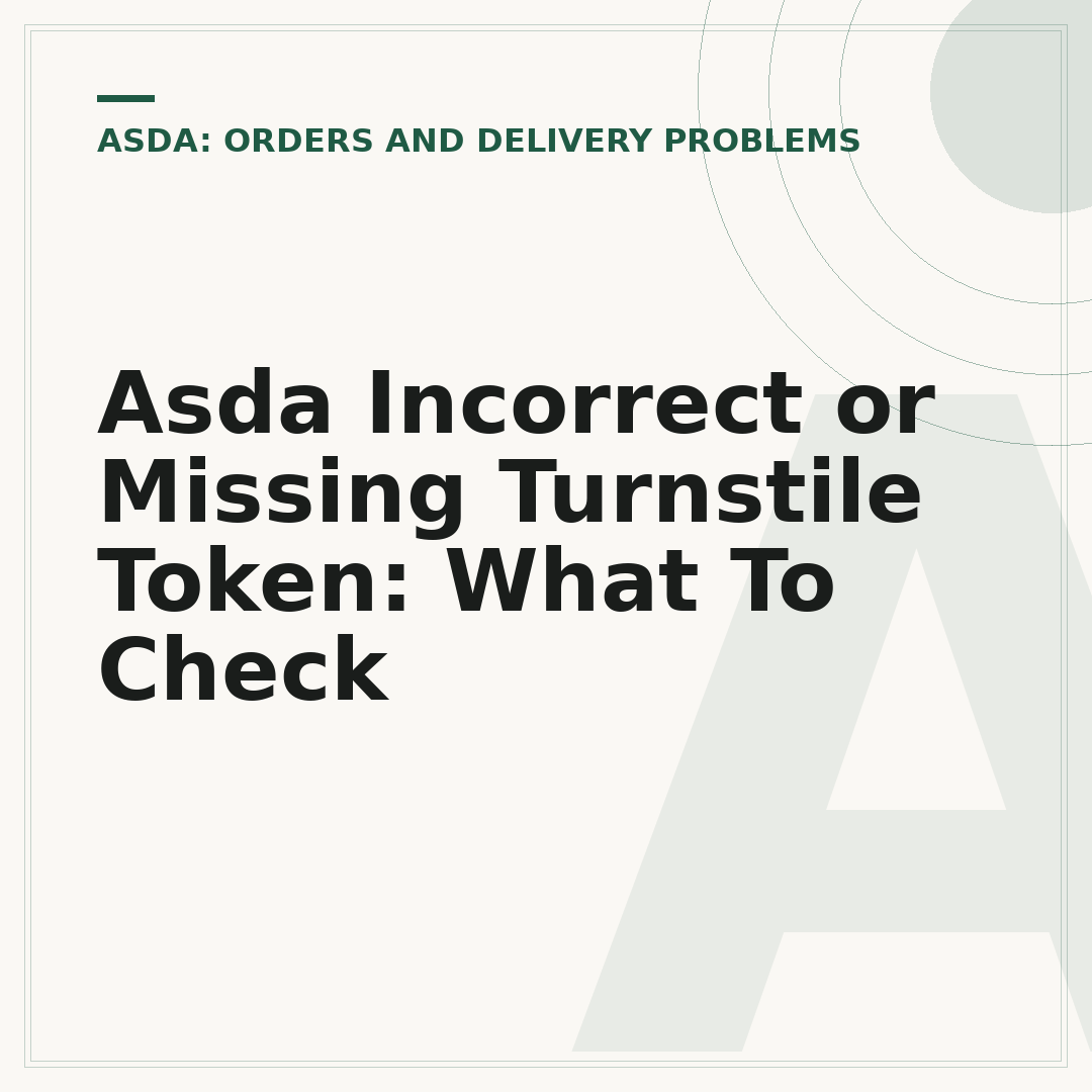 Asda Incorrect or Missing Turnstile Token: What To Check