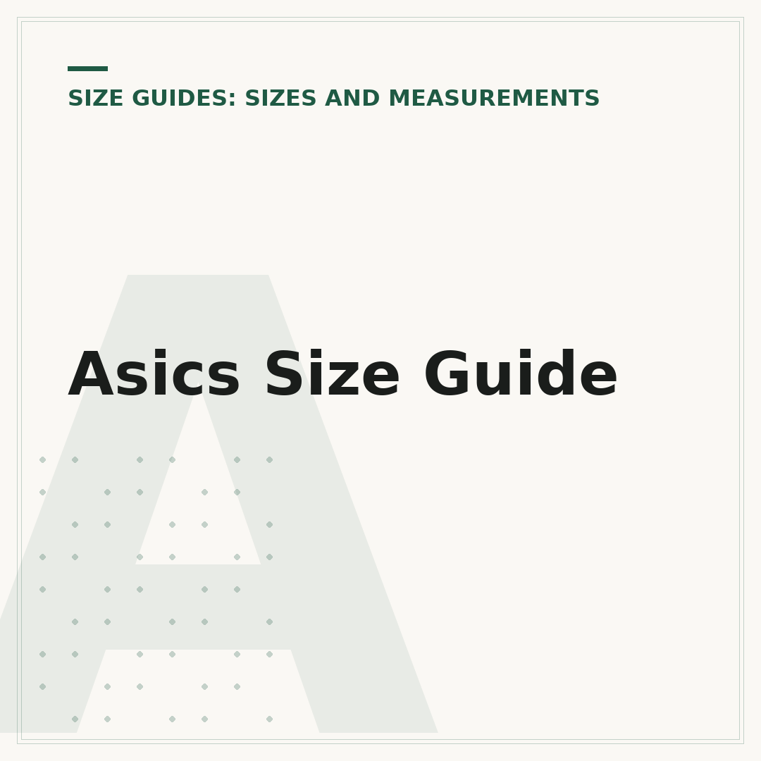 Asics Size Guide