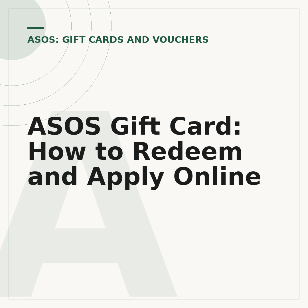 ASOS Gift Card: How to Redeem and Apply Online