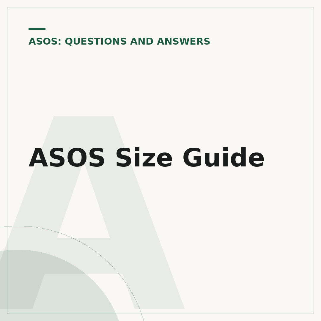 ASOS Size Guide