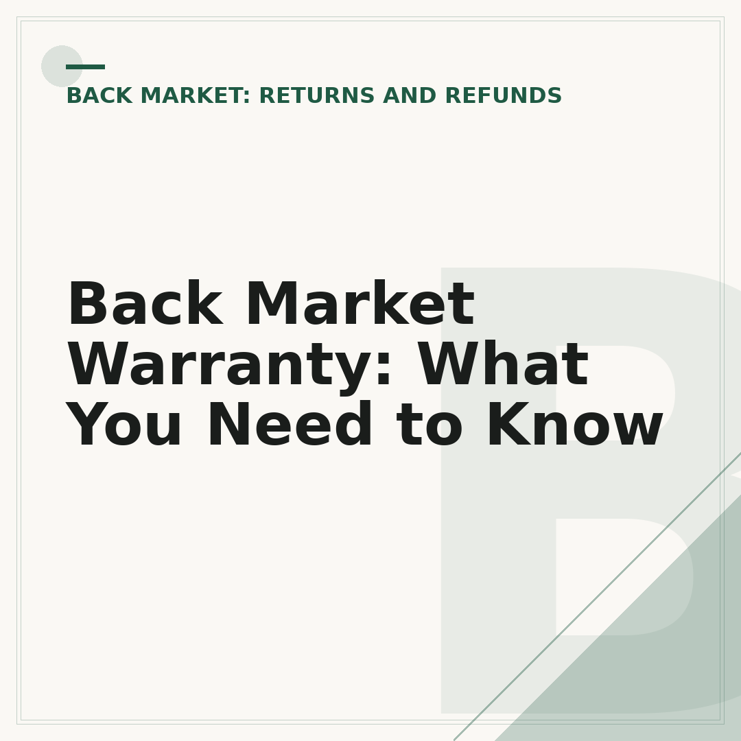 Back Market Warranty: What You Need to Know