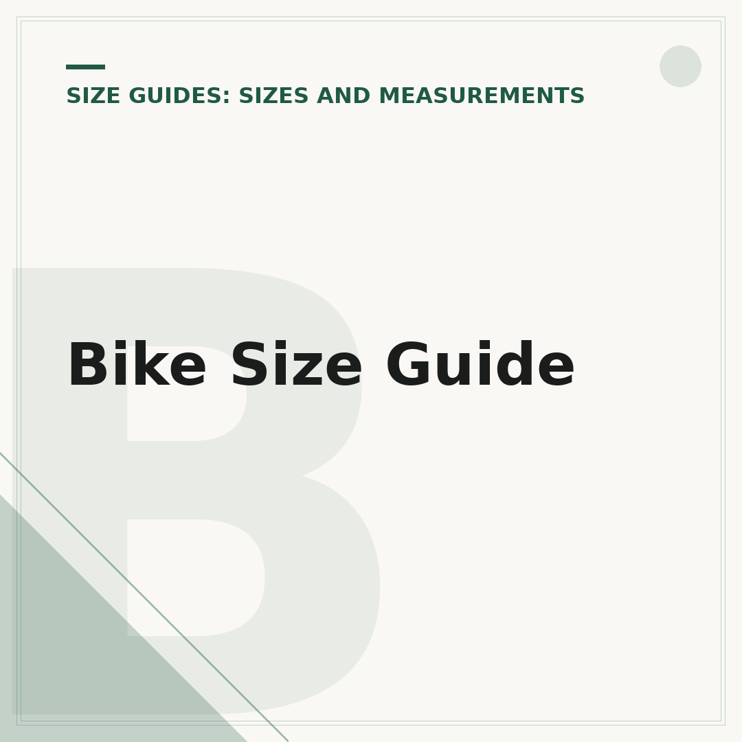 Bike Size Guide