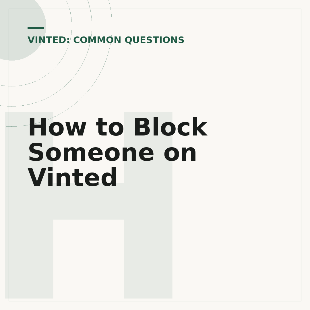 How to Block Someone on Vinted