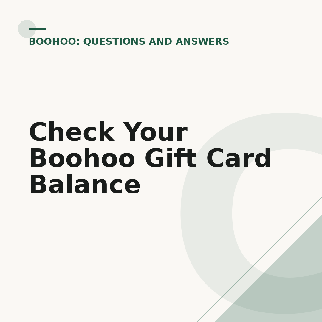 Check Your Boohoo Gift Card Balance