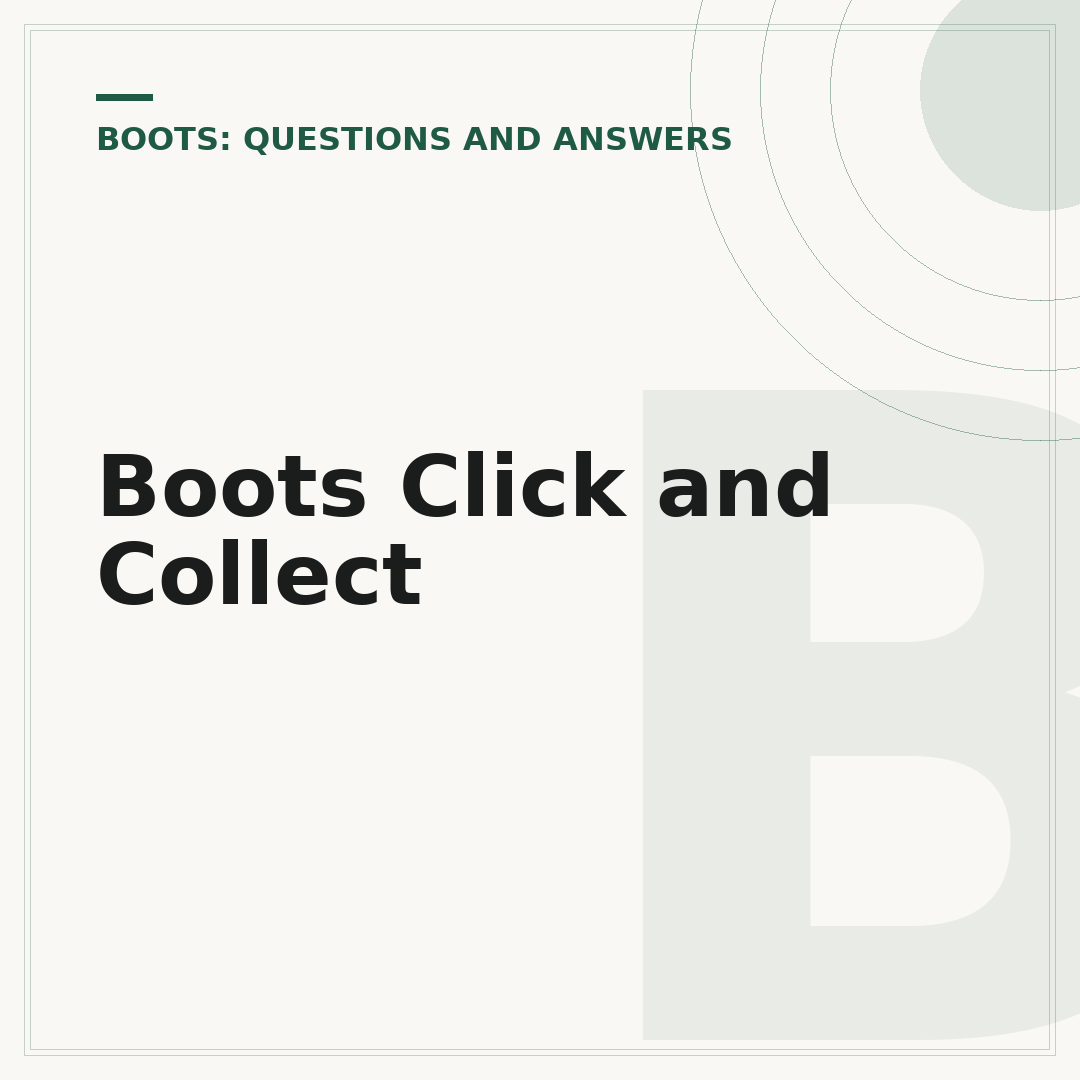 Boots Click and Collect